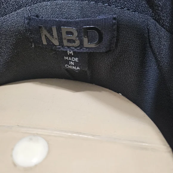 NBD Business  Elegant Black Mini Dress Size M. - Picture 5 of 8